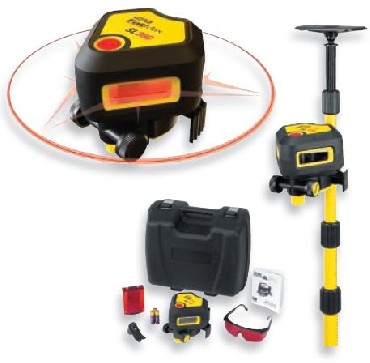 Laser obrotowy Stanley SL360 z tyczk i detektorem