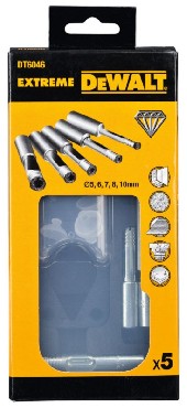 Zestaw wierte DeWalt 5 wierte diamentowych EXTREME do pytek ceramicznych