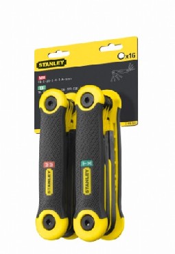 Zestaw kluczy trzpieniowych Stanley szecioktne + Torx - 16 sztuk