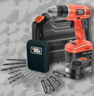 Akumulatorowa wiertarko-wkrętarka Black&Decker EPC14CABK50