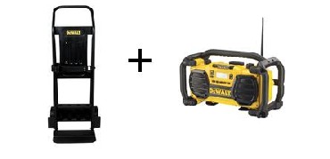 Wzek + radio-adowarka DeWalt D259801 + DC013
