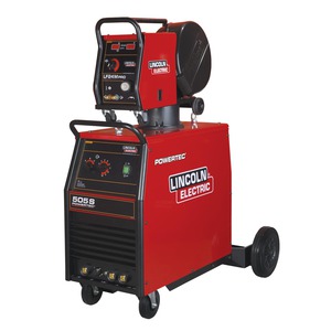 Zestaw spawalniczy Lincoln Electric Powertec 505S + LF24M - chodzenie ciecz