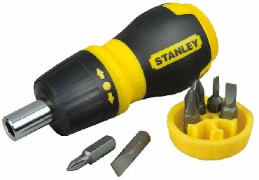 Wkrtak wielofunkcyjny Stanley Wkrtak krtki MultiBit z grzechotk + 6 kocwek