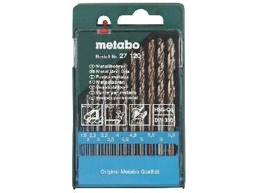 Zestaw wierte do metalu Metabo Wierta HSS-CO w kasecie 13 szt.