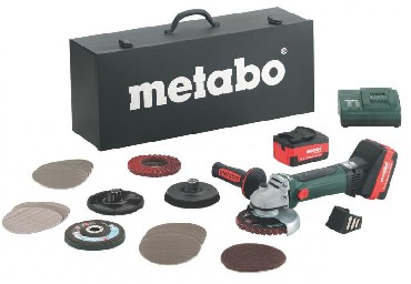 Akumulatorowa szlifierka ktowa Metabo W 18 LTX 125 Inox + wyposaenie