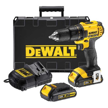 Akumulatorowa wiertarko-wkrtarka DeWalt DCD780C2 - 2 akumulatory 18V/1.5Ah