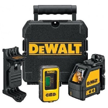 Laser krzyowy DeWalt DW088KD - 3 baterie AA + bateria 9V