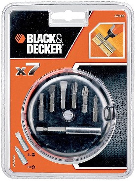 Zestaw bitw Black&Decker Zestaw do wkrcania - 7 szt.